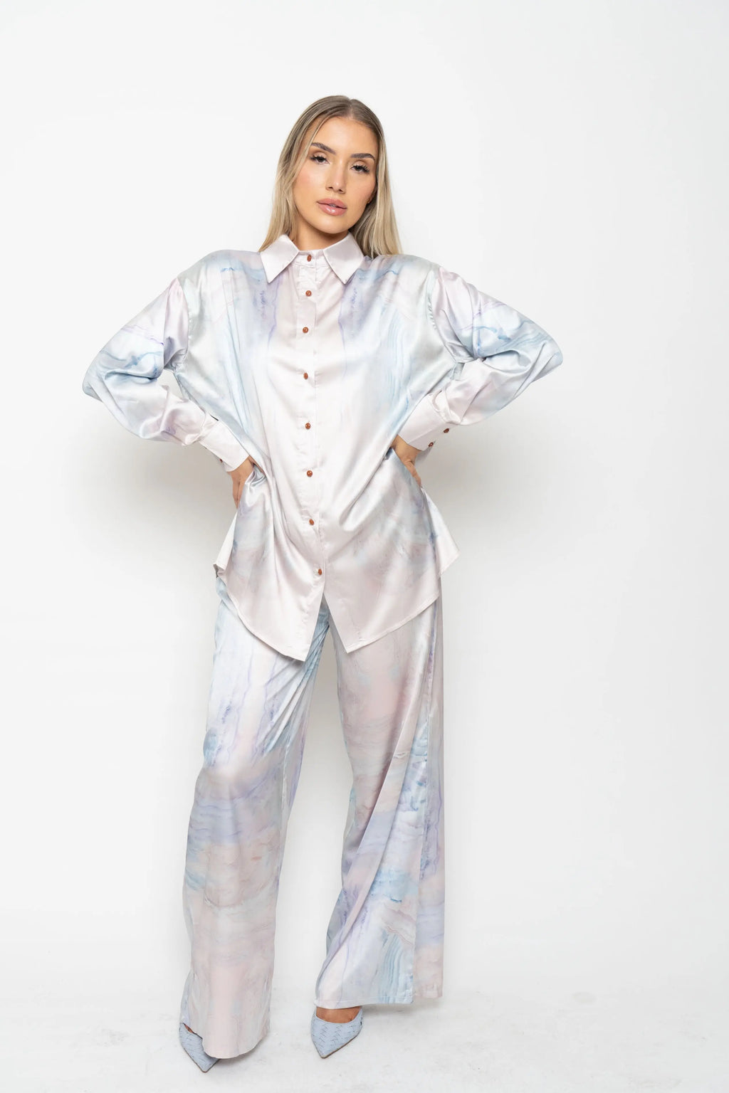 Elodie Shirt - Pastel Marble