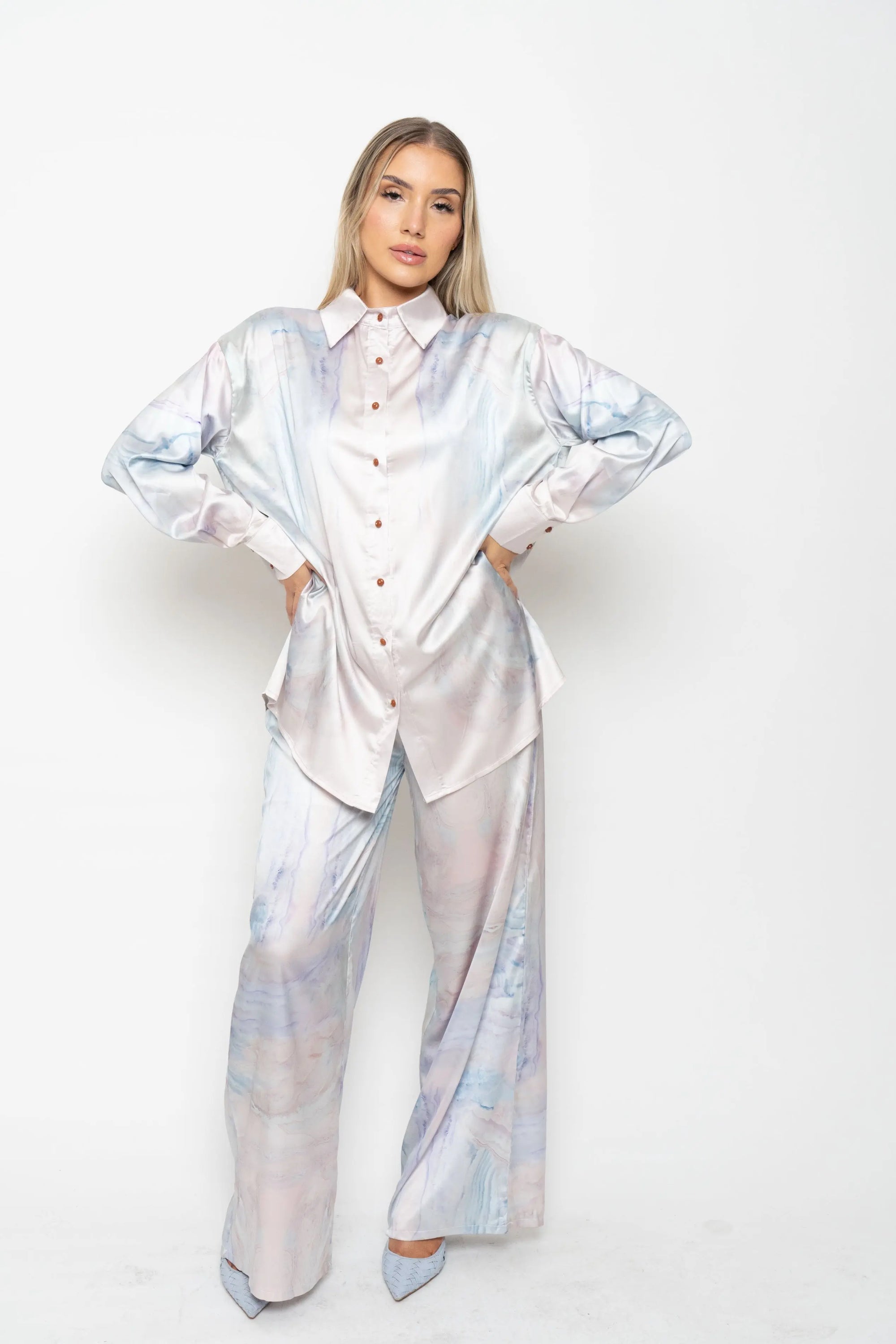 Elodie Shirt - Pastel Marble