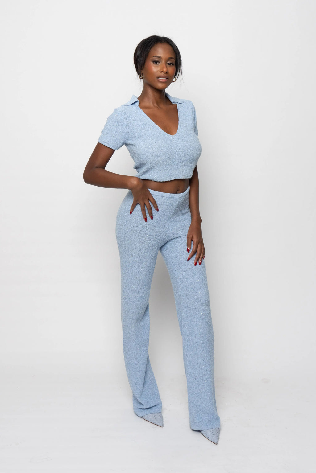Valeria Trousers - Sky Blue
