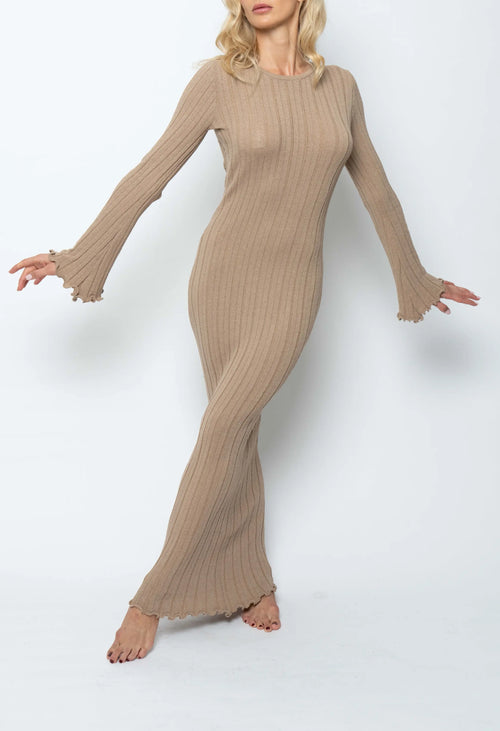 Adriana Dress - Sand Nude