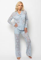 Giselle Wide Leg Pants – Baby Blue