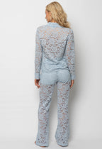 Giselle Wide Leg Pants – Baby Blue