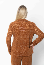 Giselle Shirt - Cinnamon Brown