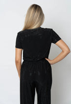 Anastasia Strass Top - Black Strass