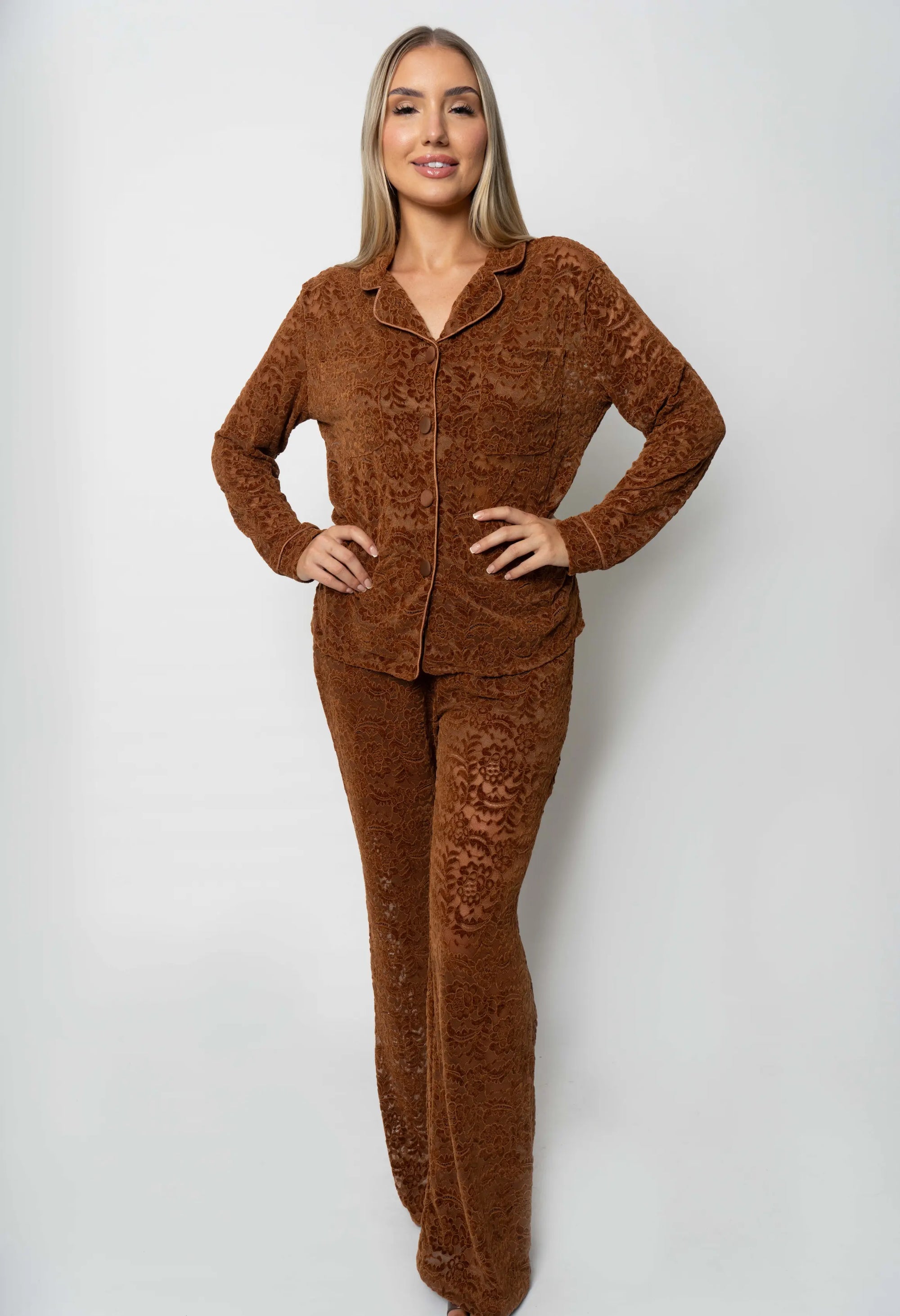 Giselle Pants - Cinnamon Brown