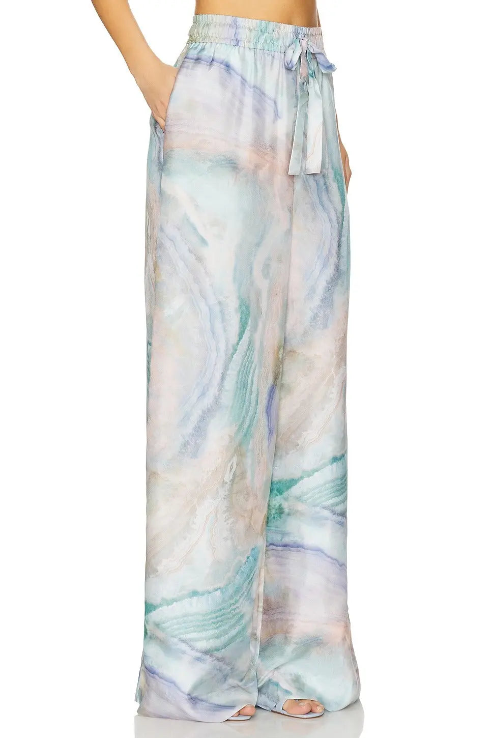 Elodie Track Pant - Pastel Marble
