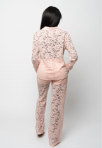 Giselle Wide Leg Pants – Blush Pink