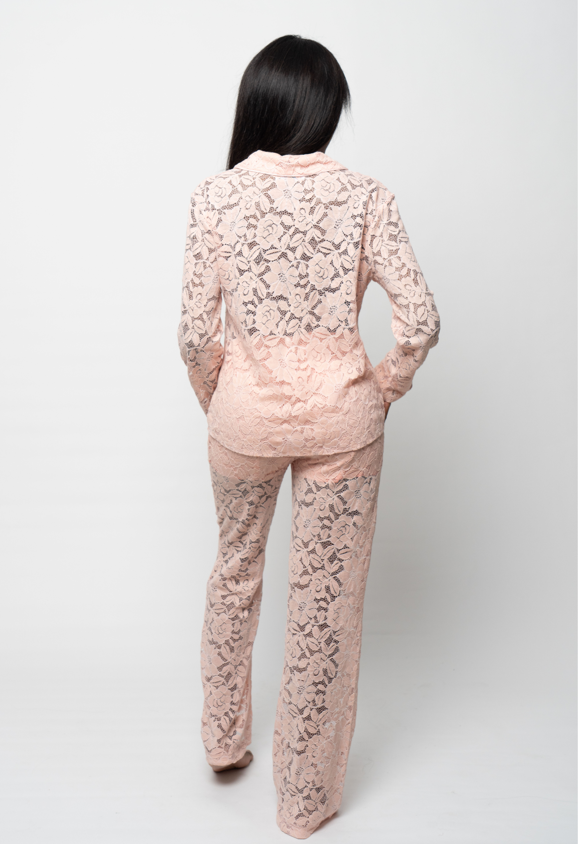 Giselle Wide Leg Pants – Blush Pink