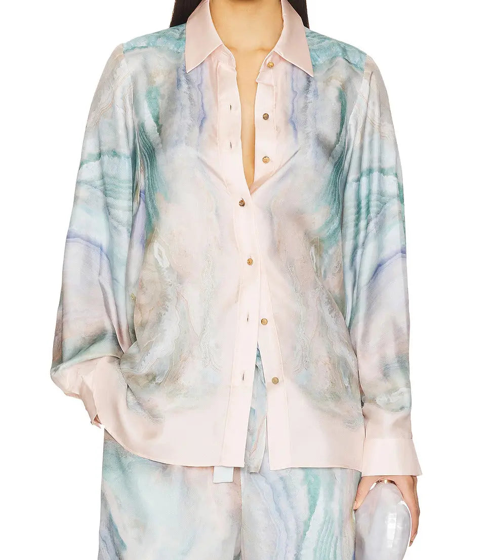 Elodie Shirt - Pastel Marble