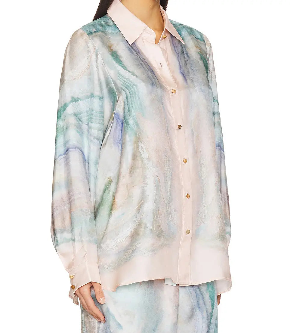 Elodie Shirt - Pastel Marble